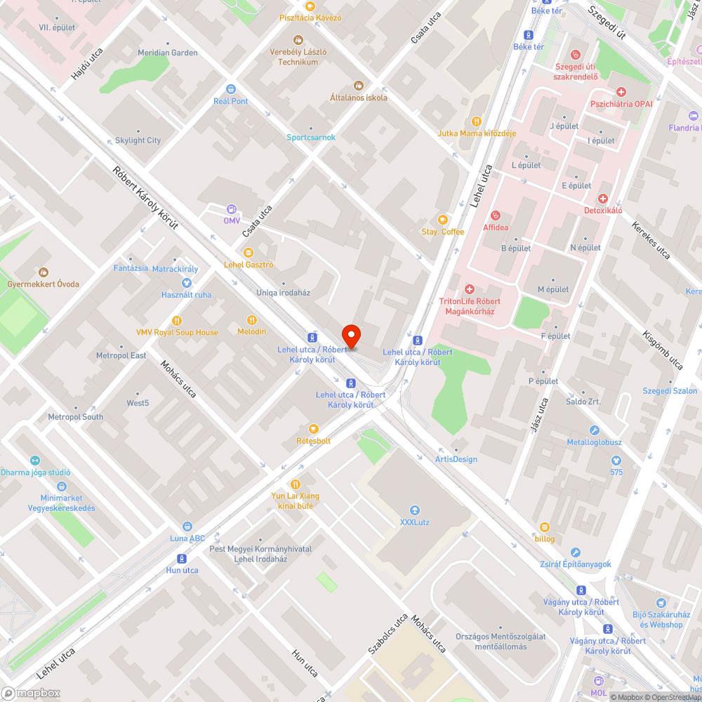 Sok szemét és bűz az árkádok alatt bejelentés helye