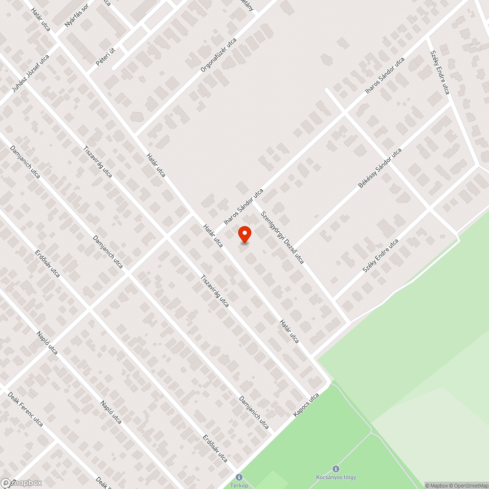 Kátyú bejelentés helye