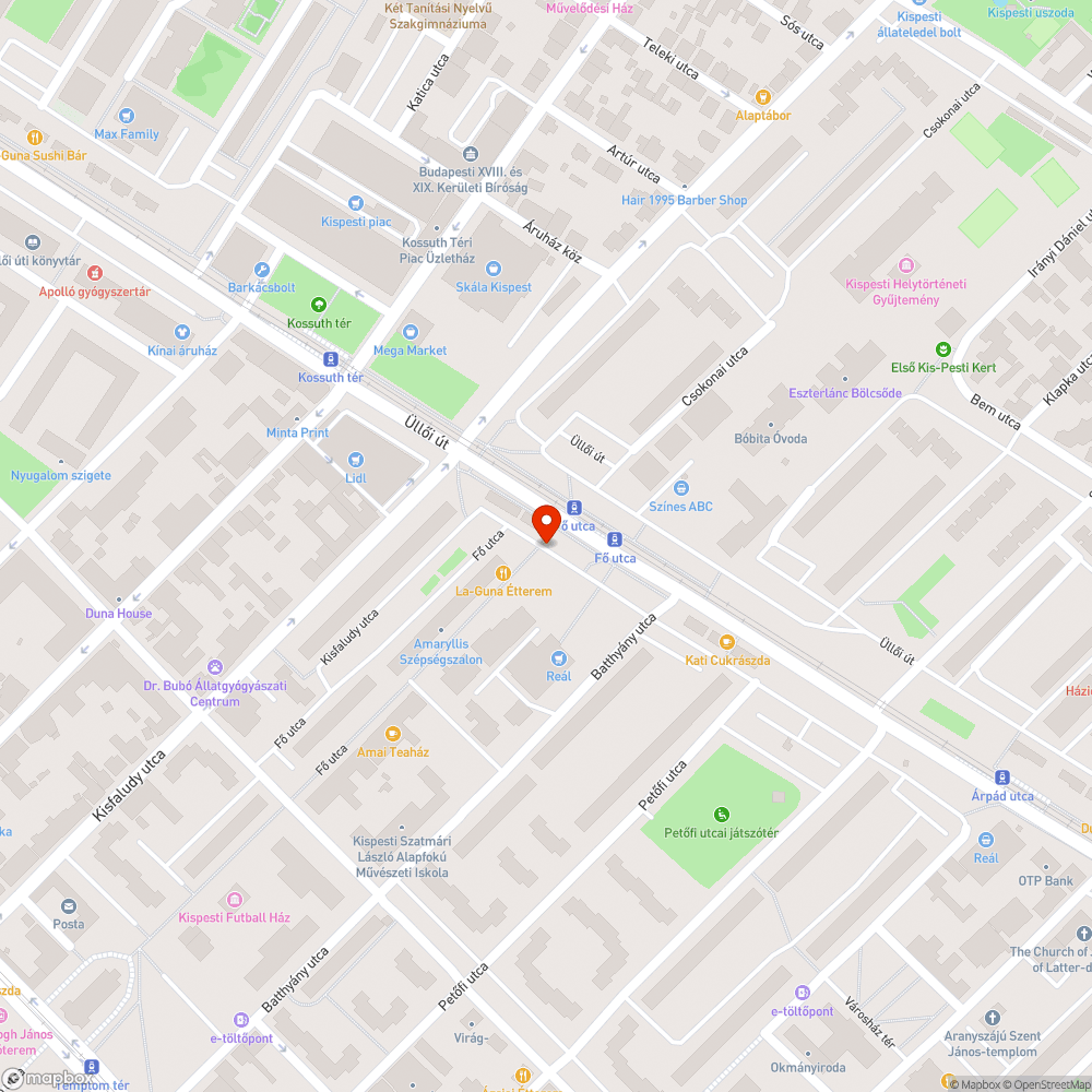 Kivilágítatlan gyalogátkelő bejelentés helye