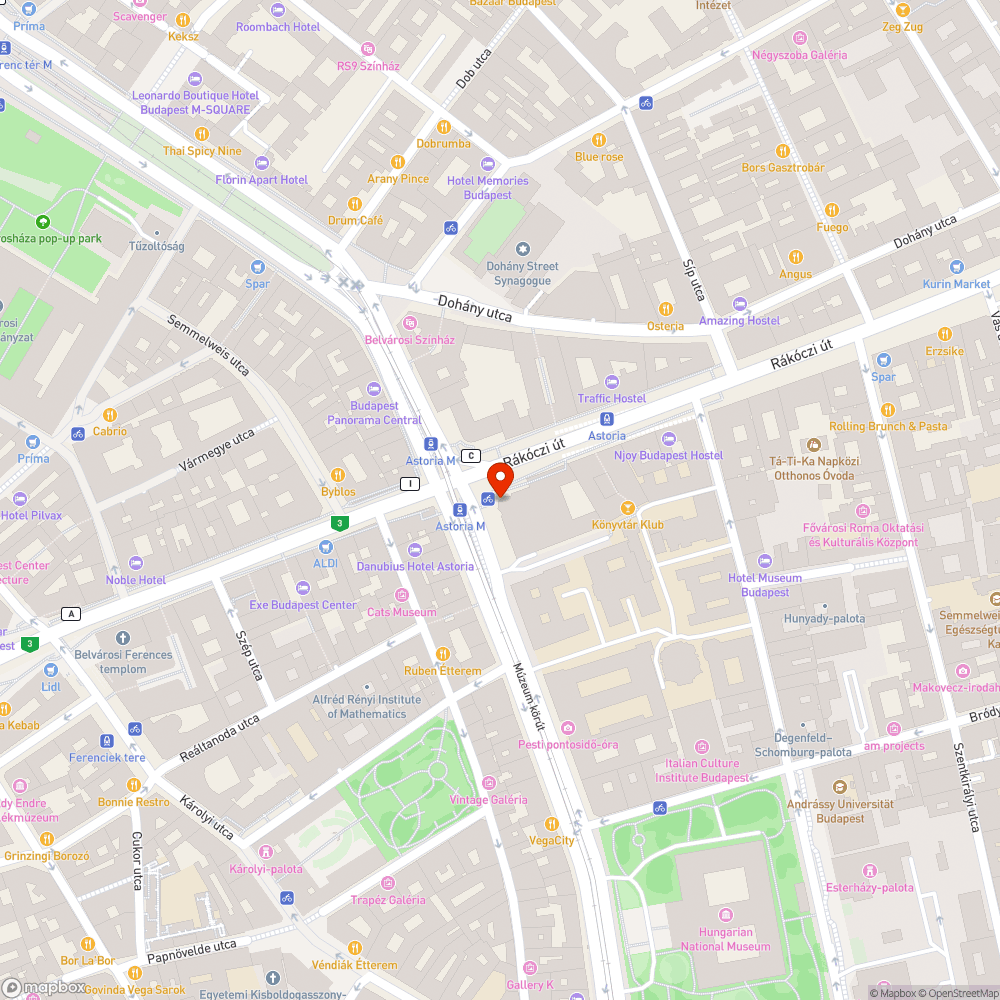 Astoria - M3 metrópótló megálló /Lehel tér felé/ Tele a kuka bejelentés helye