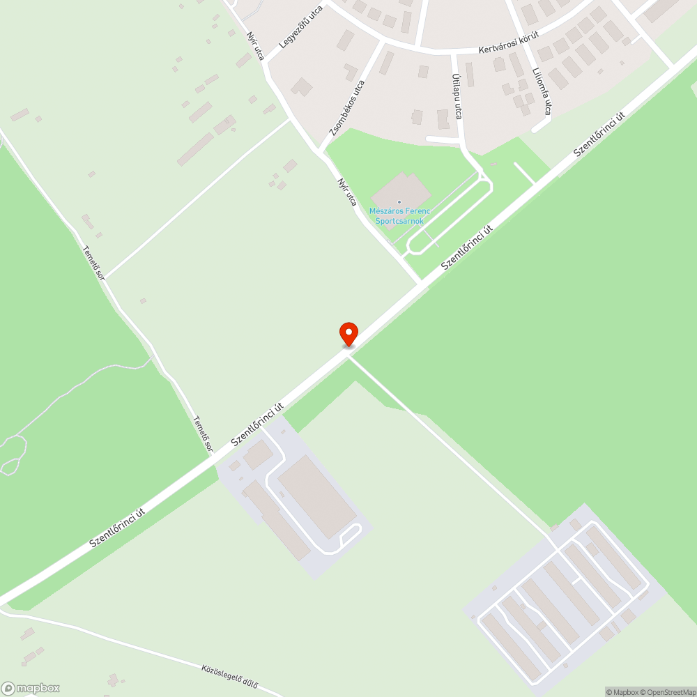 Nagy mennyiségű szemét bejelentés helye