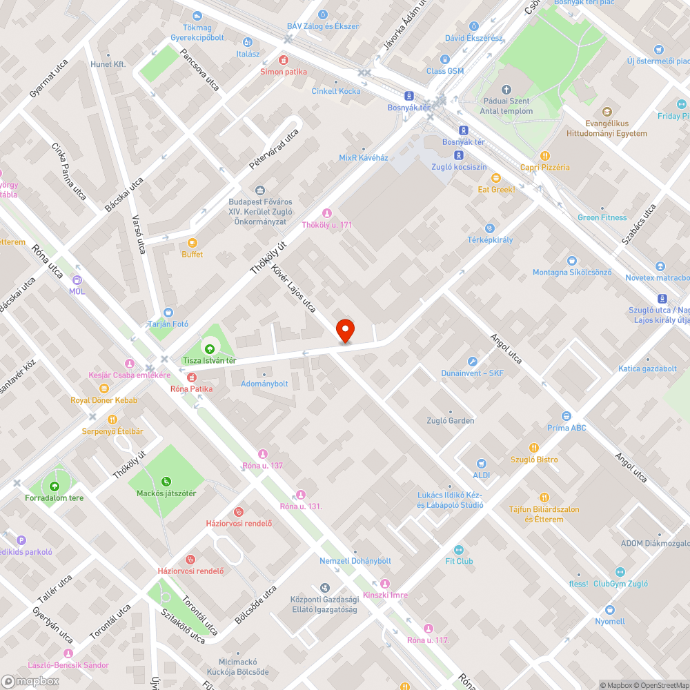 Zsákos szemét az utcasarkon Kövér Lajos/Bosnyák bejelentés helye