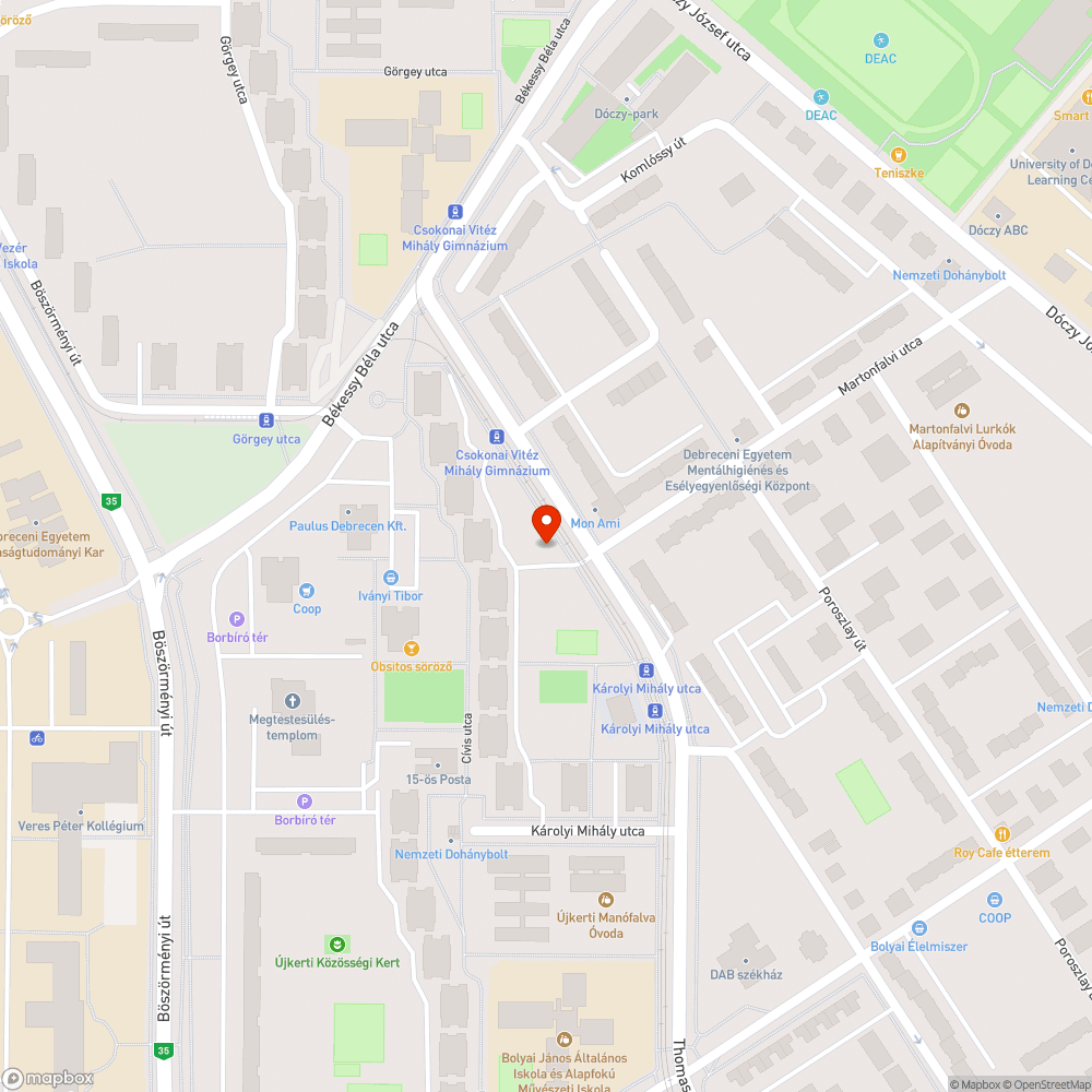 Nem világit bejelentés helye