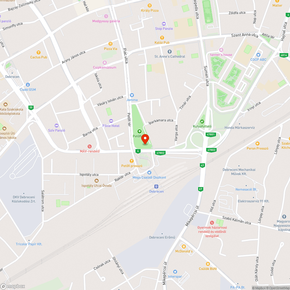 Lámpa hiba bejelentés helye