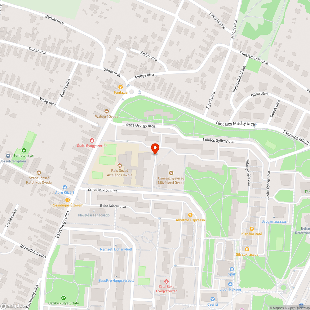 Mozdulatlan bejelentés helye