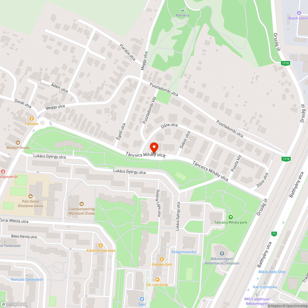 Zebra hiánya bejelentés helye