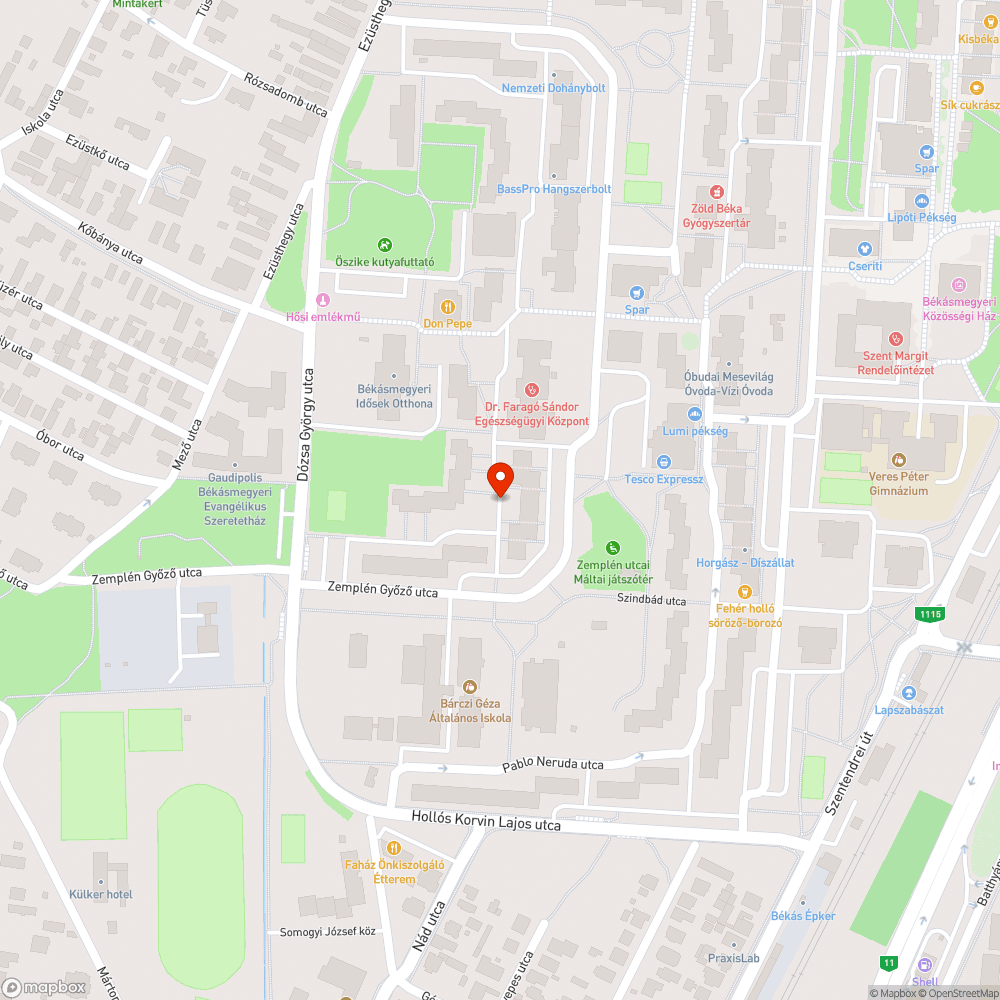 Kátyú bejelentés helye