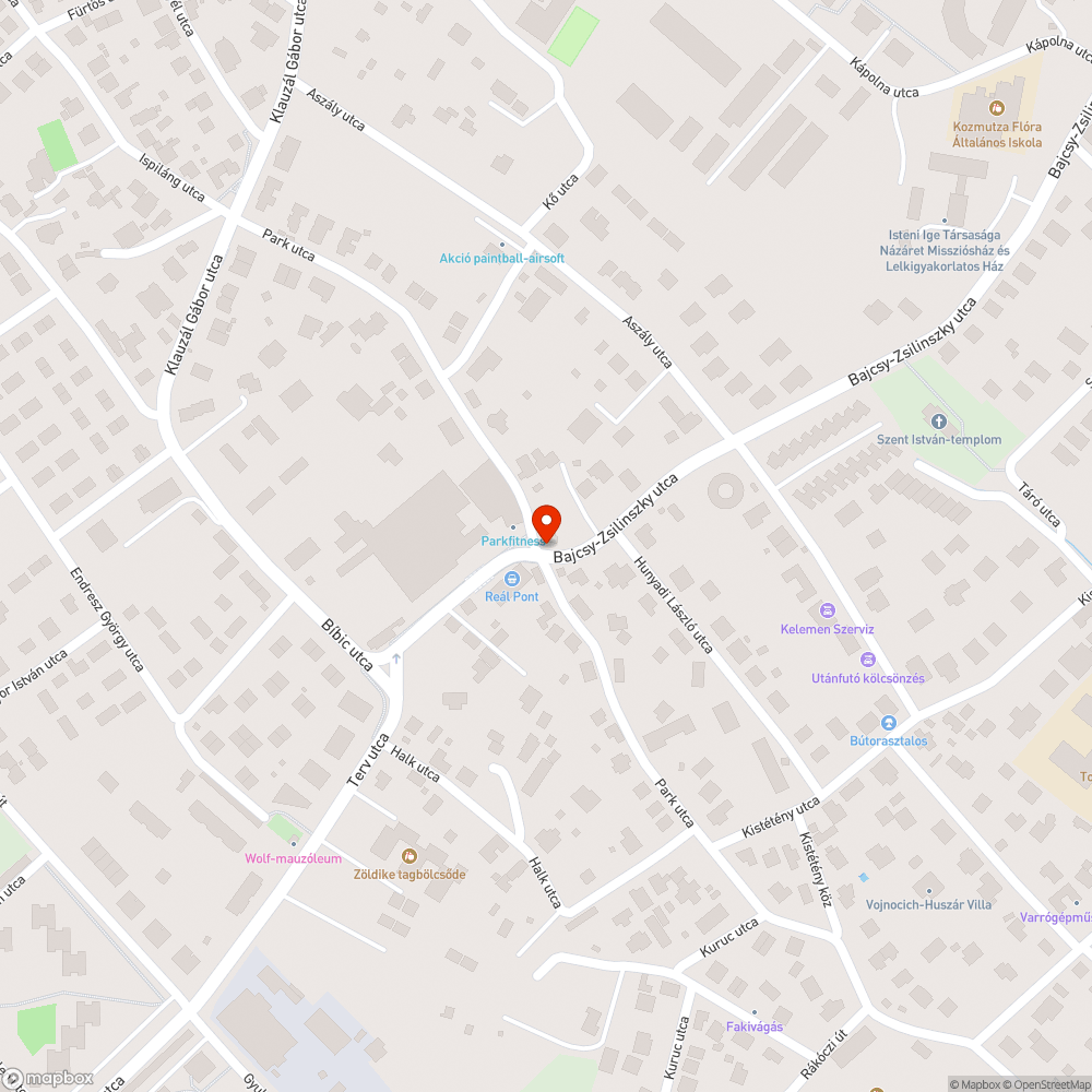 Lyukas, süllyedő aszfalt bejelentés helye