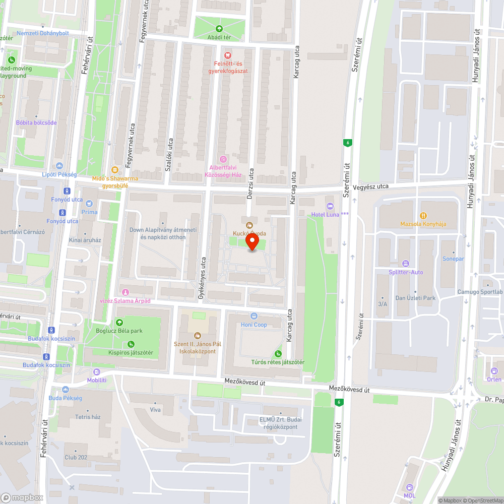 Tiszavirág játszótér világítás bejelentés helye