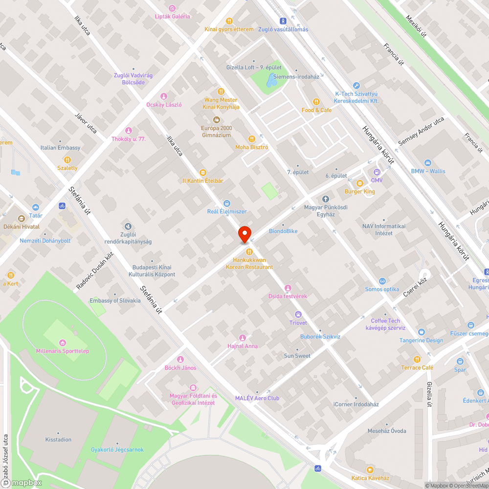 Kátyús út bejelentés helye