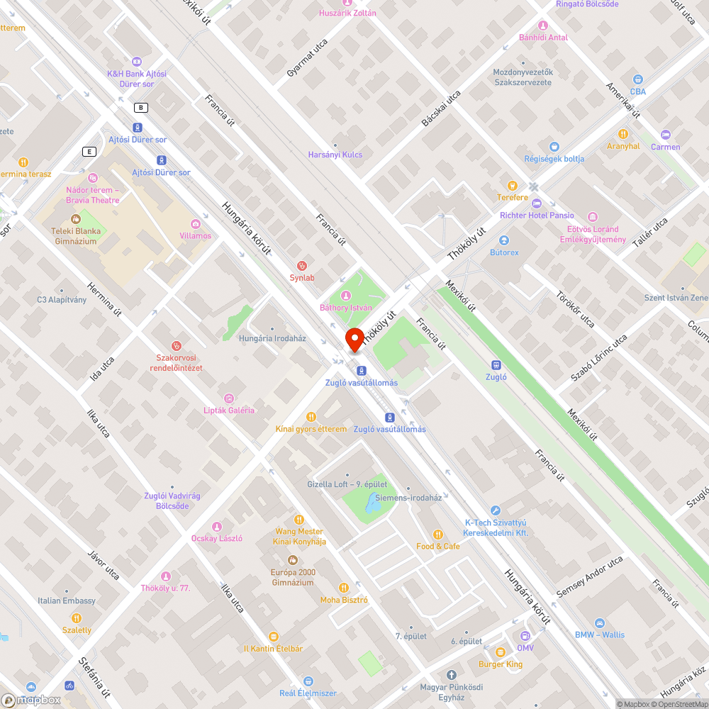 BKK FUTÁR kijelző bejelentés helye