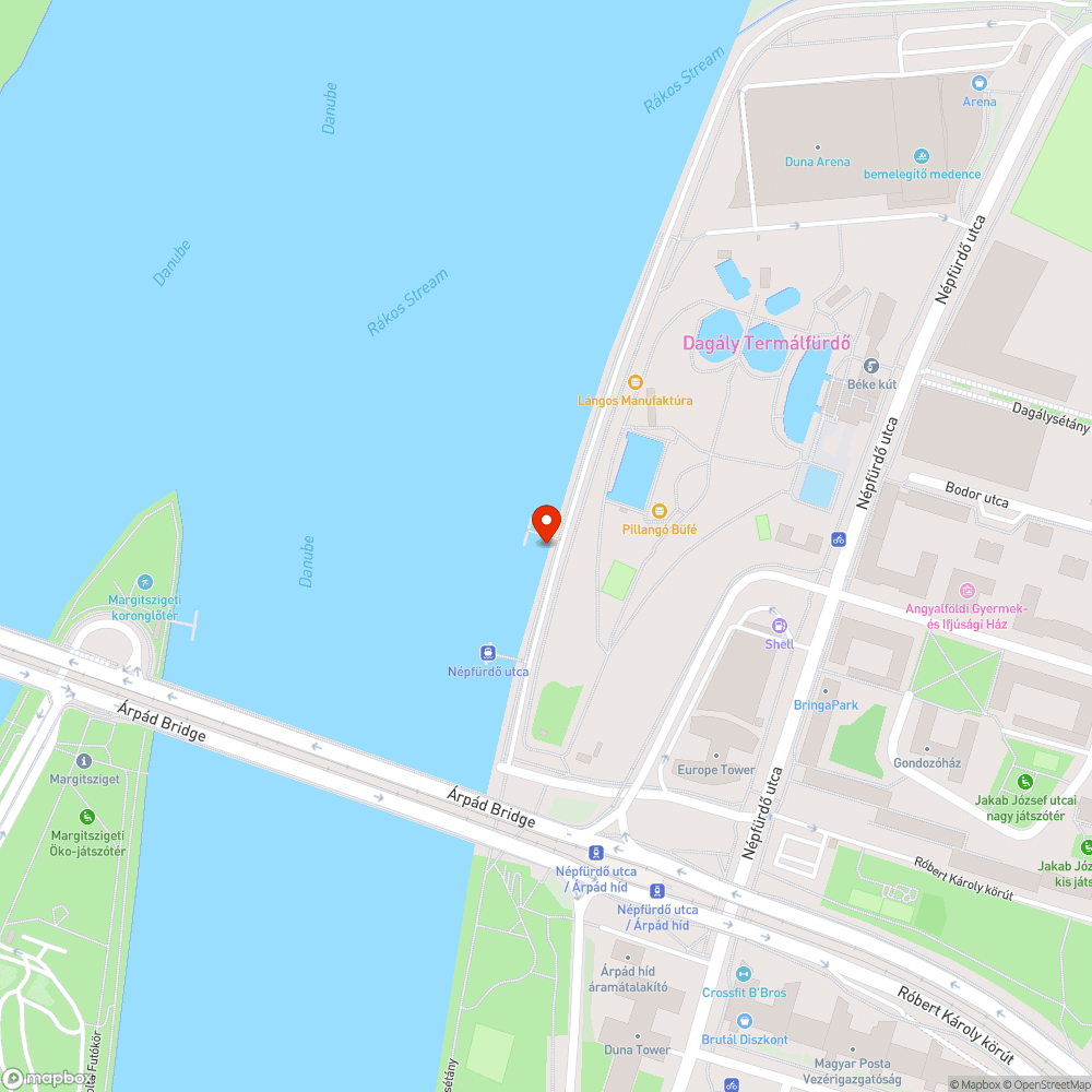 Dagály 4 móló körül felgyülemlett hordalék és szemét bejelentés helye