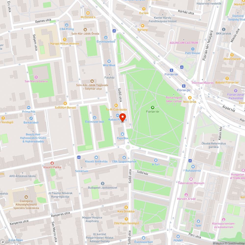 Sérült pad bejelentés helye