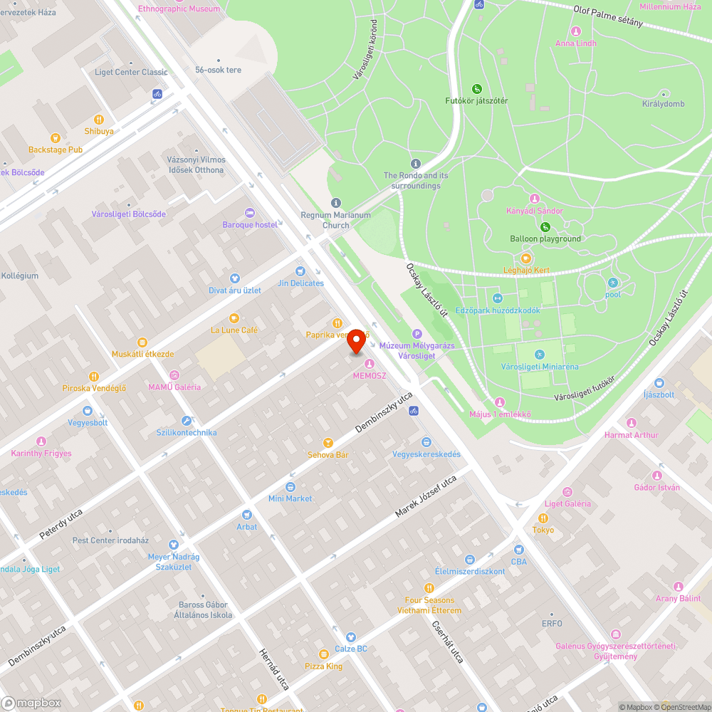 Összetört korlát bejelentés helye