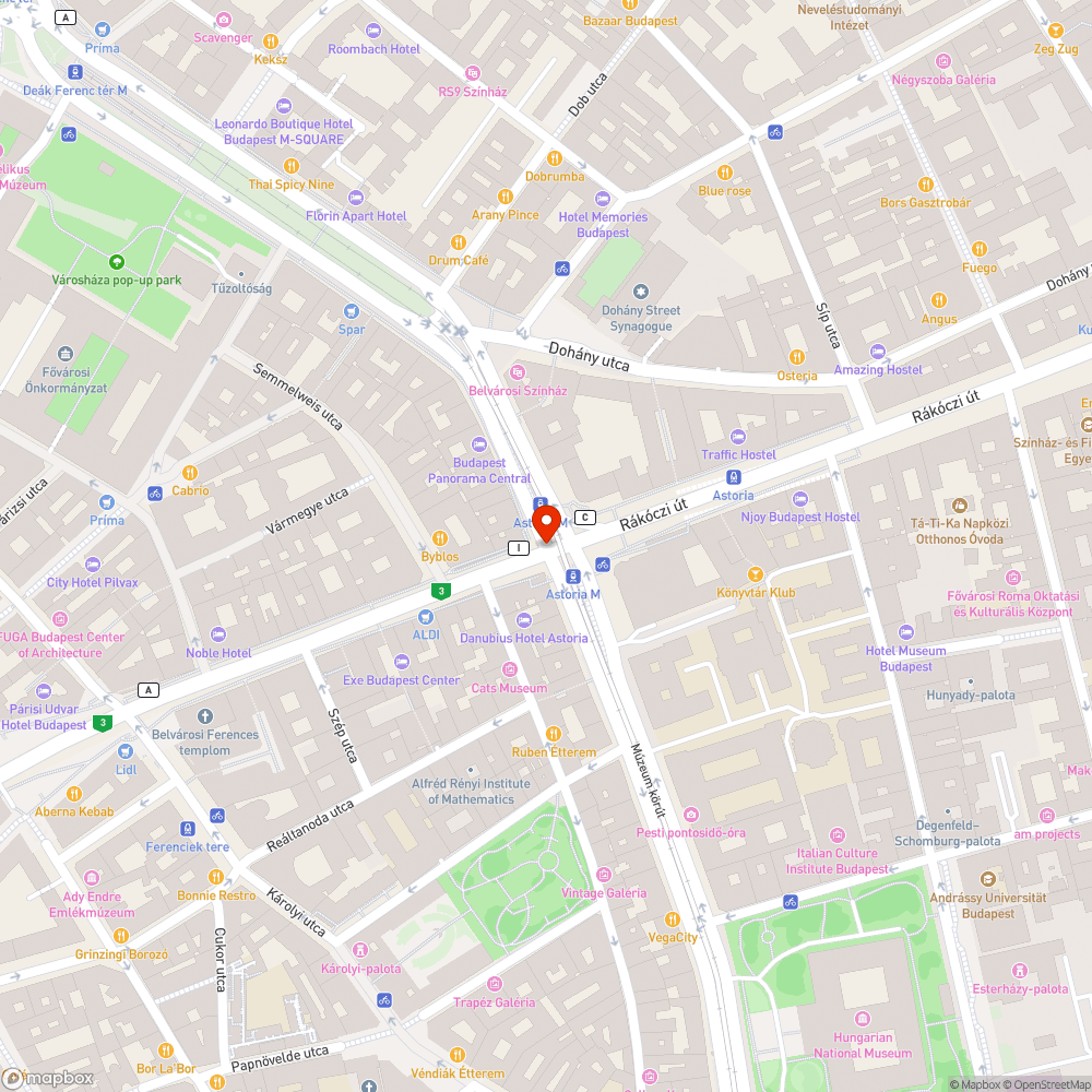 Astoria roadblock bejelentés helye