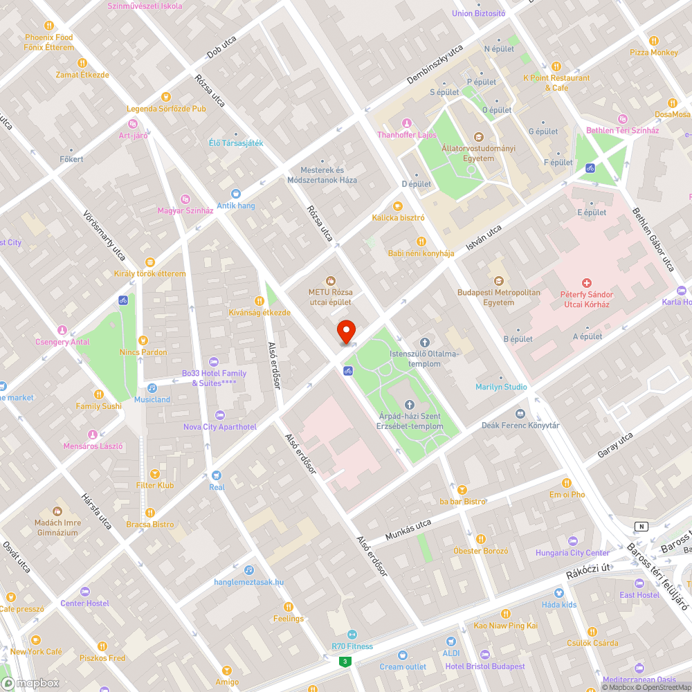 Megrongált telefonfülke bejelentés helye