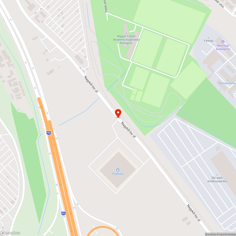 Szemét a Nagykőrösi út mentén bejelentés helye