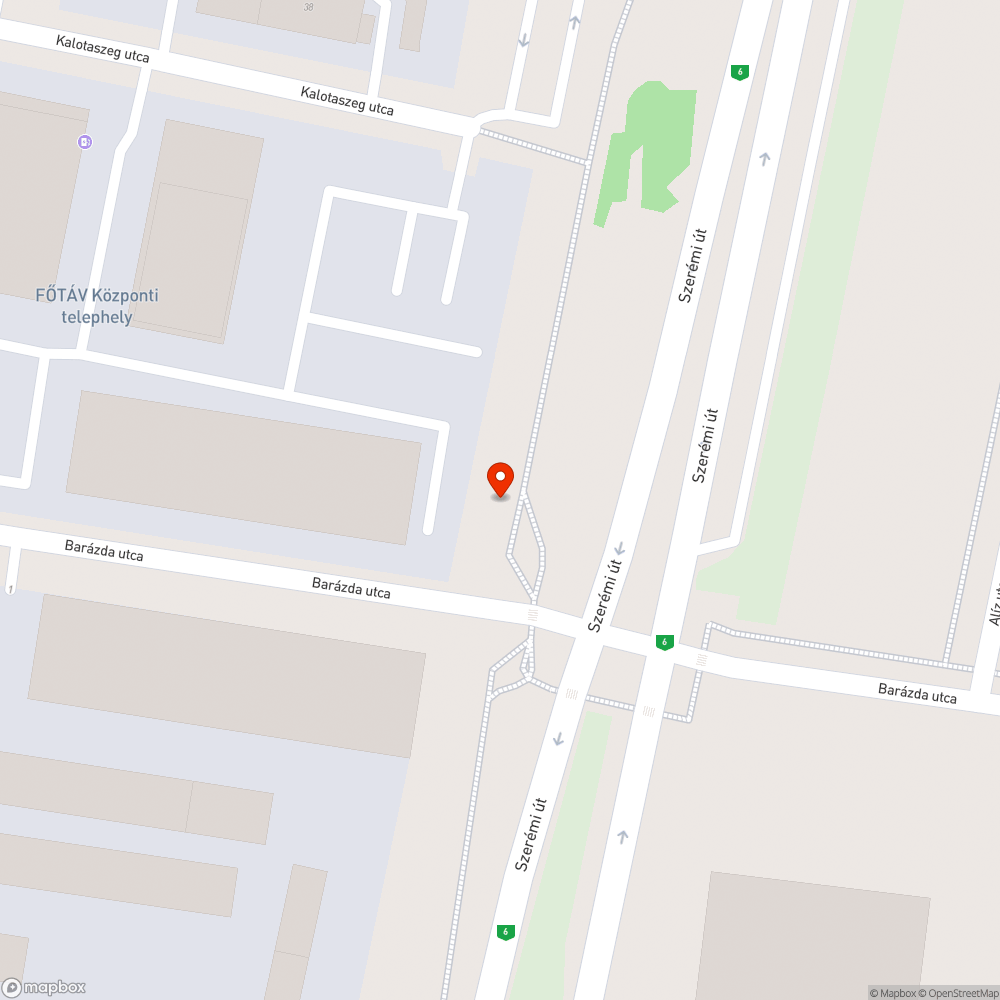 Szemétkupac a Szerémi-Barázda sarkon bejelentés helye