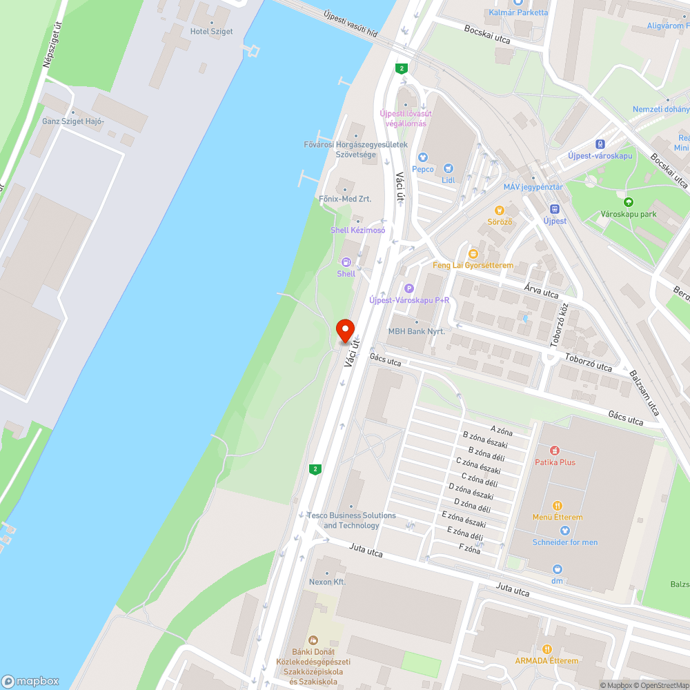 Graffiti a Váci úton bejelentés helye