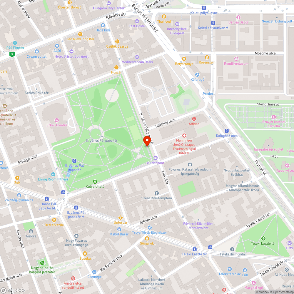 2020-ban kiégett izzó bejelentés helye