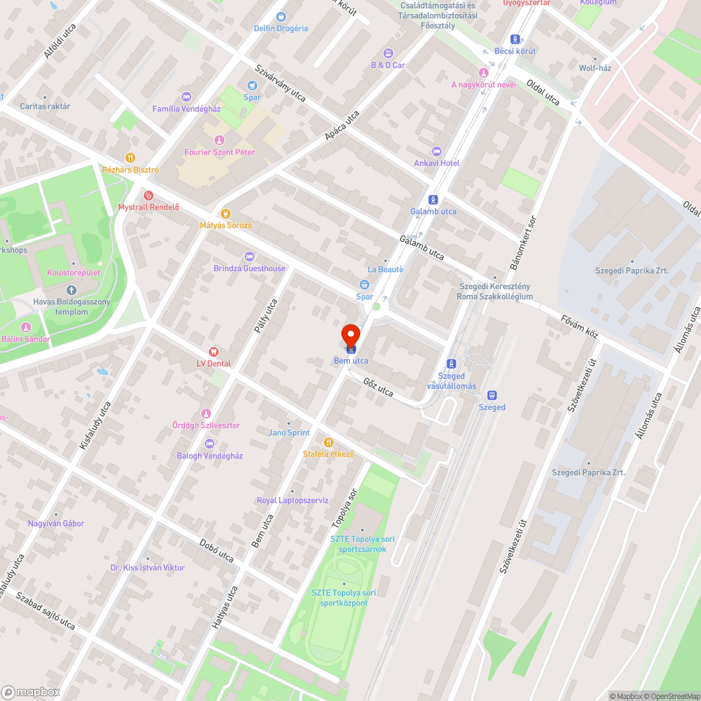 Tram-train lépcsők bejelentés helye