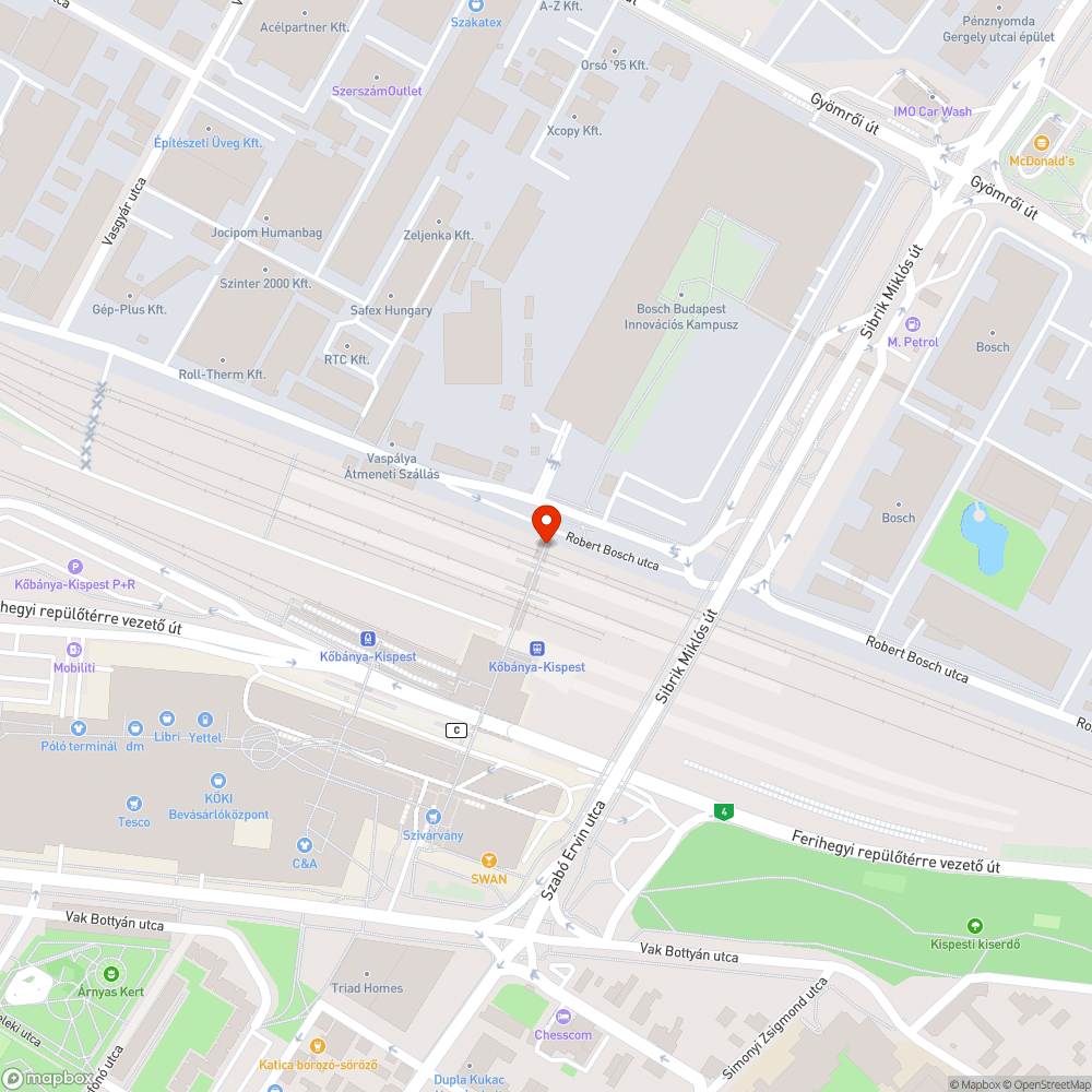 Elhullott madárka bejelentés helye