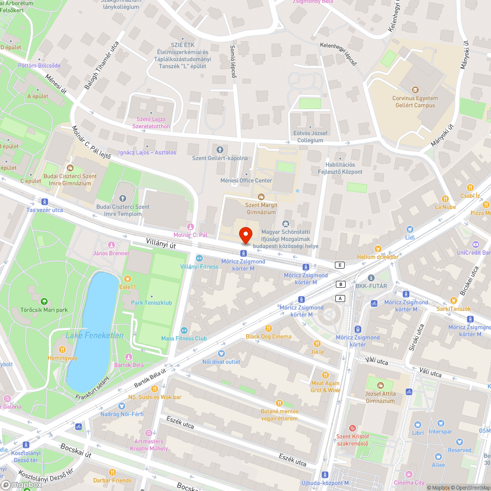 Elhagyott buszmegálló bejelentés helye