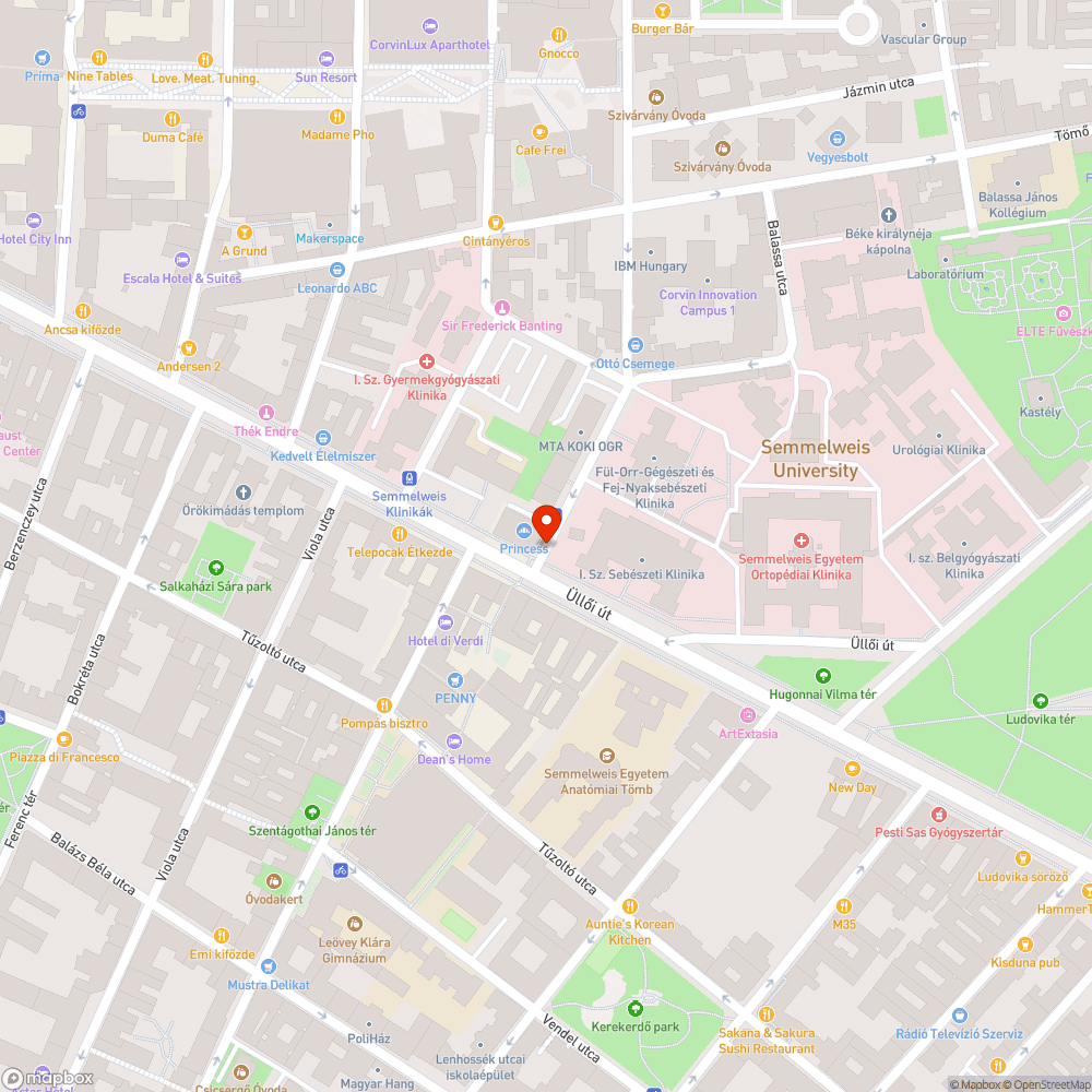 Mély kátyú! bejelentés helye