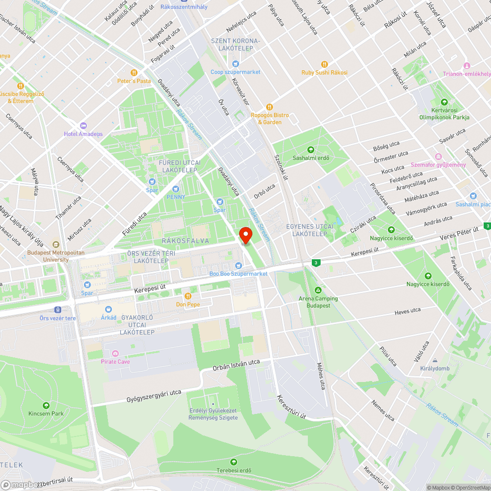 Veszélyes fatörzs bejelentés helye