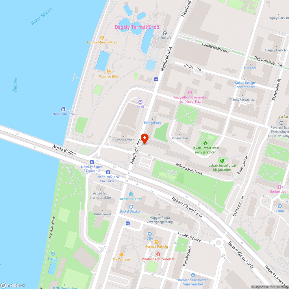 Összegraffitizett buszmegálló bejelentés helye