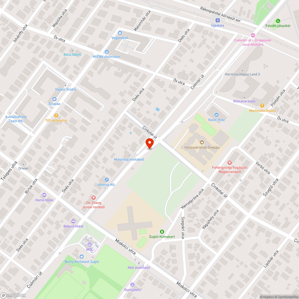 Több éve elhagyott zöldségesbódé bejelentés helye