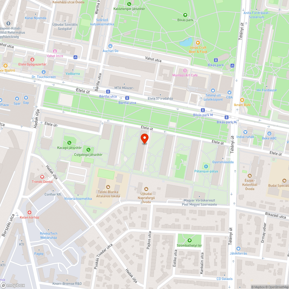 Takarítatlan parkoló bejelentés helye