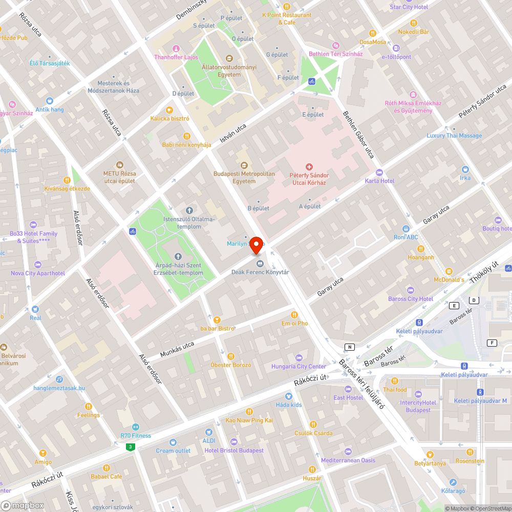 Üres oszlop bejelentés helye