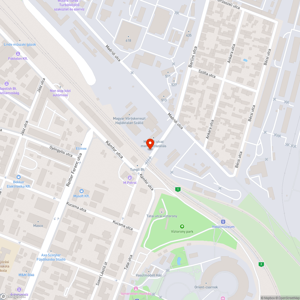 Szemét a vasúti átkelő előtt bejelentés helye