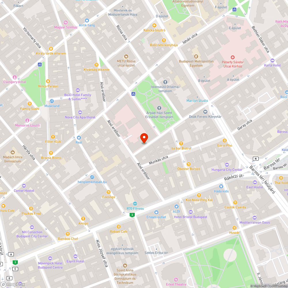 Üres oszlop bejelentés helye