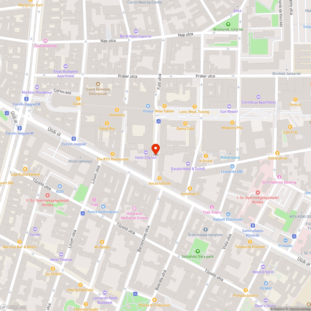 Magára hagyott autó bejelentés helye