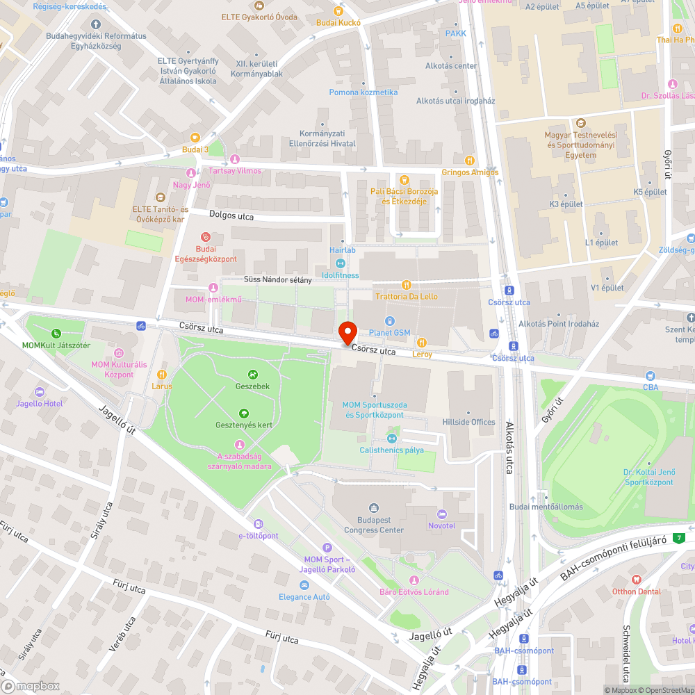 Csörsz utcai balkáni káosz bejelentés helye