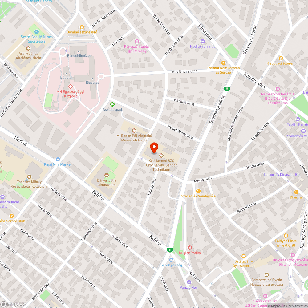 Balesetveszélyes járda bejelentés helye