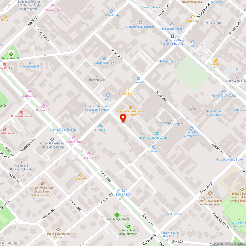 Veszélyes járda bejelentés helye