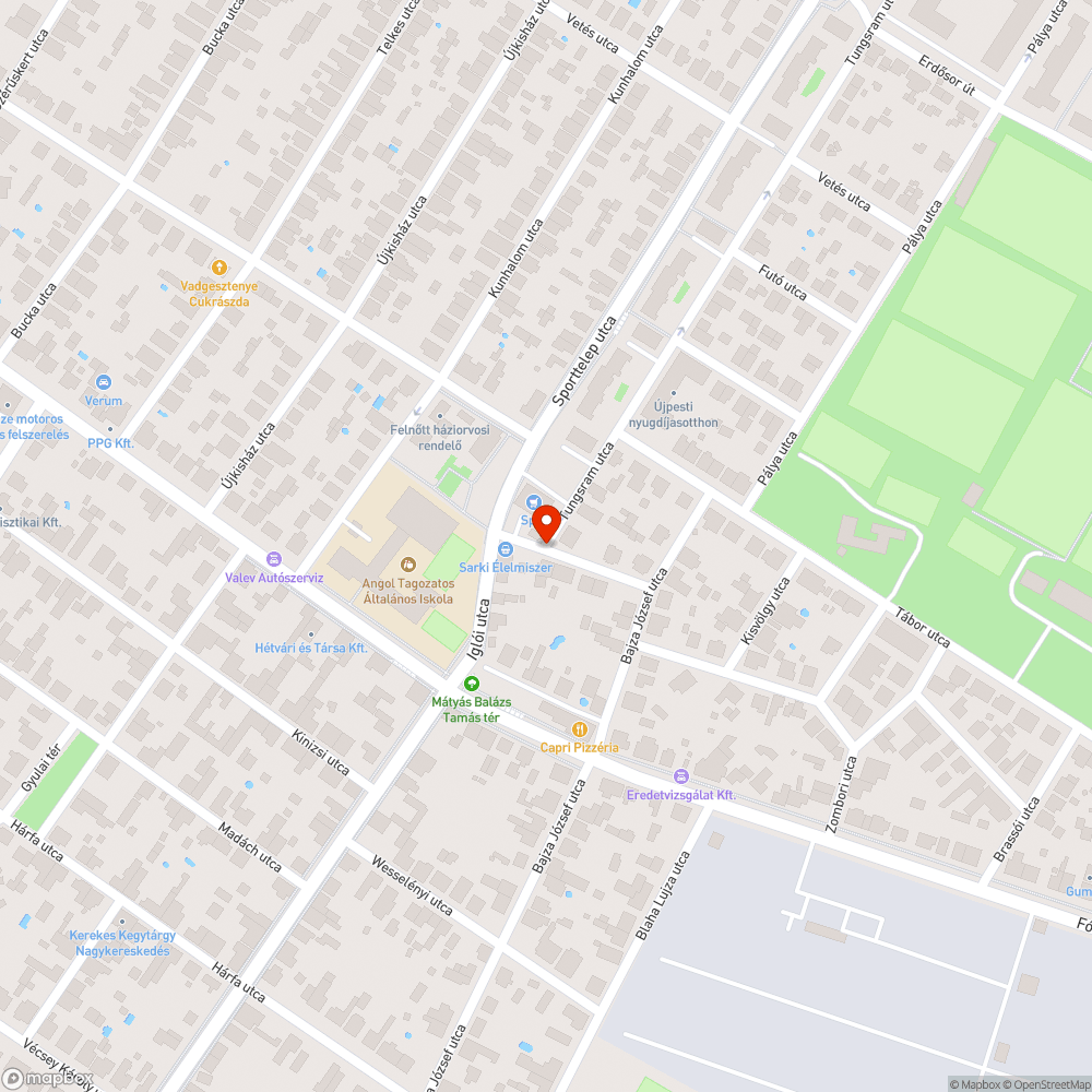 Takarásban lévő tábla bejelentés helye