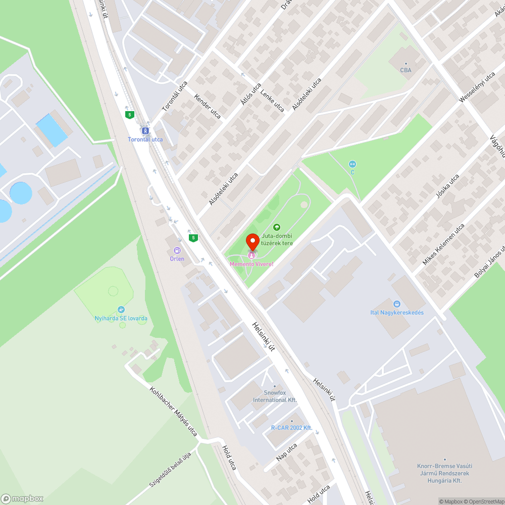 Kiégett lámpa bejelentés helye