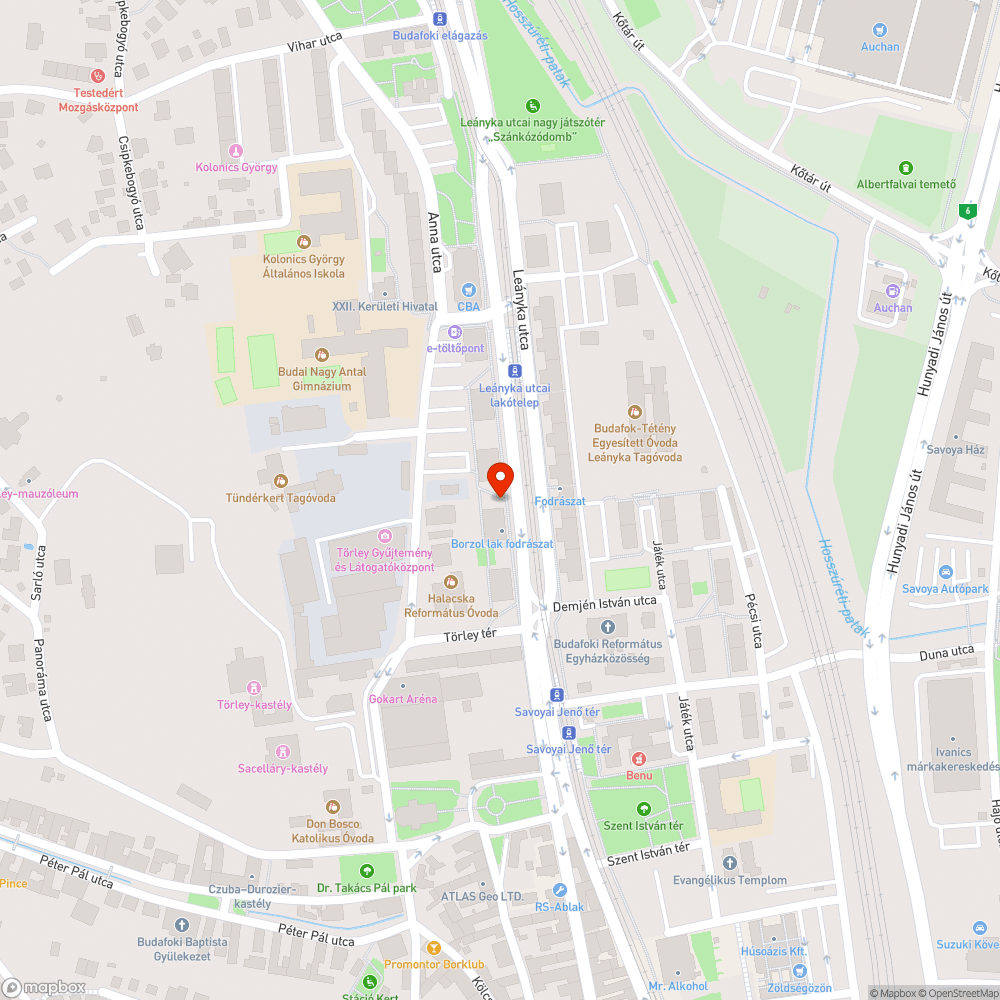 Folyton szemetes a Leányka utca páratlan oldala bejelentés helye