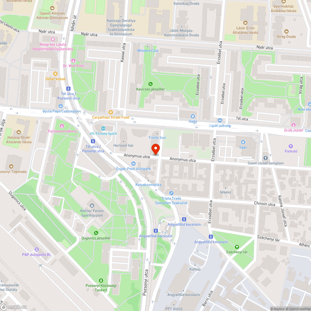 Elhagyott Matiz bejelentés helye