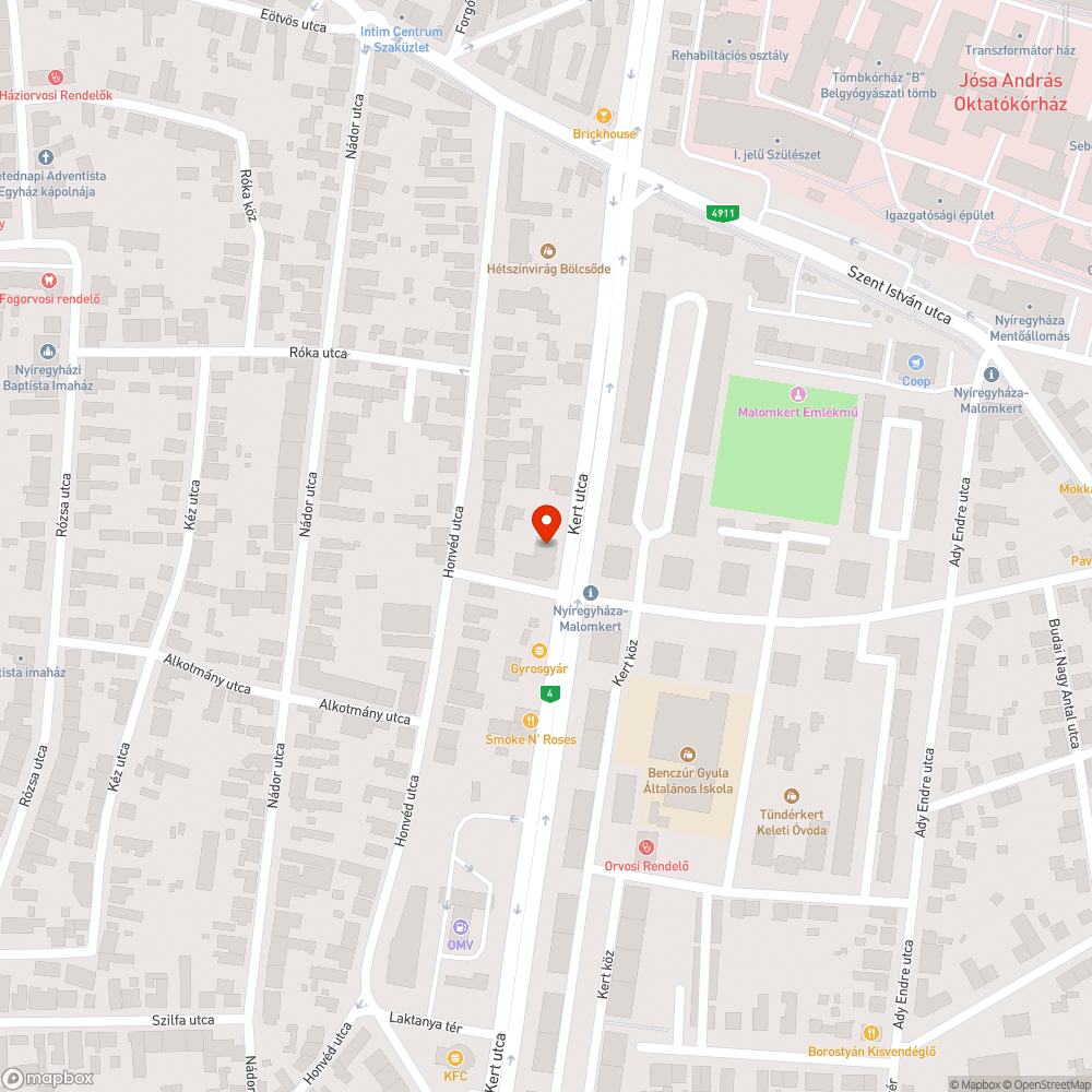 Elhagyott, lerobbant jármű bejelentés helye