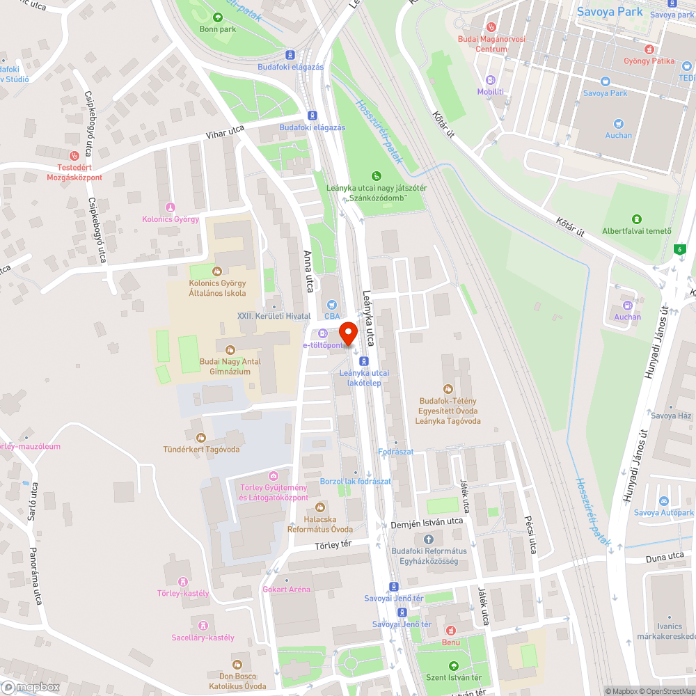 Hibás járda bejelentés helye