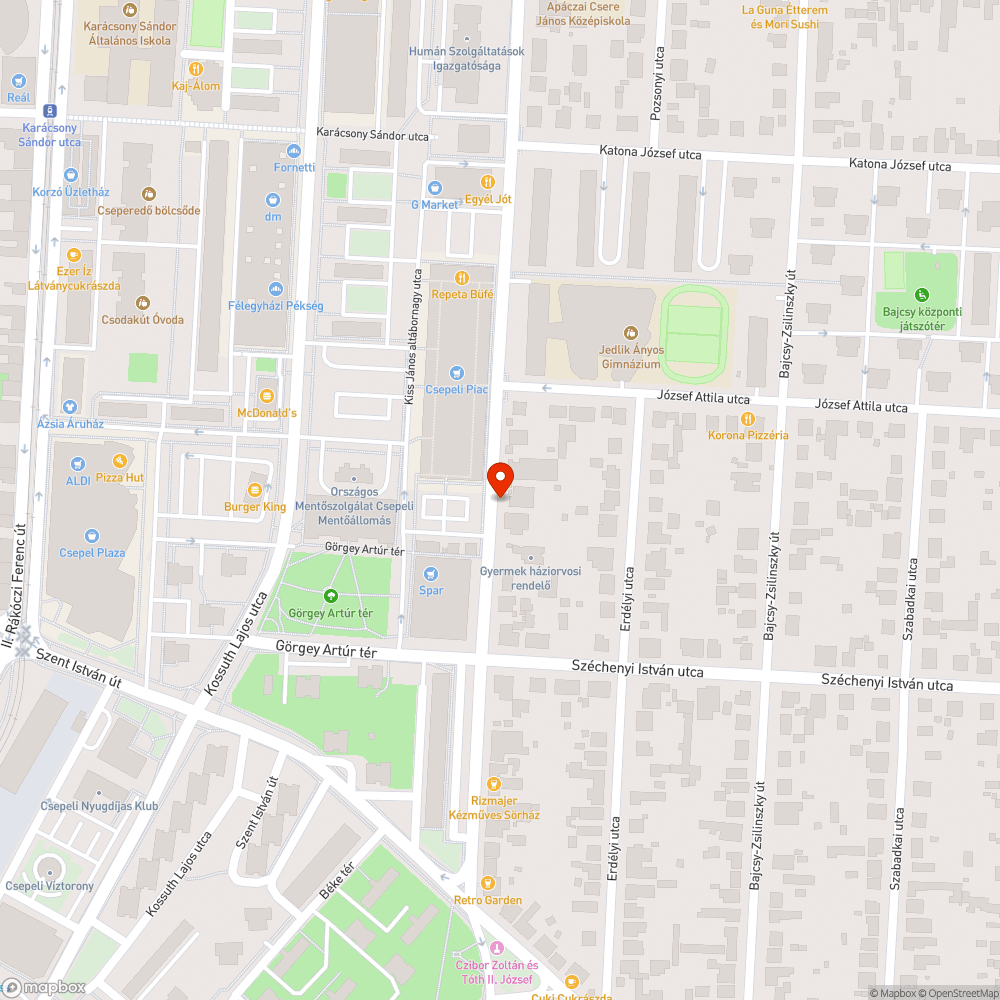 Nem világít a citylight - Görgey Artúr tér (71) bejelentés helye