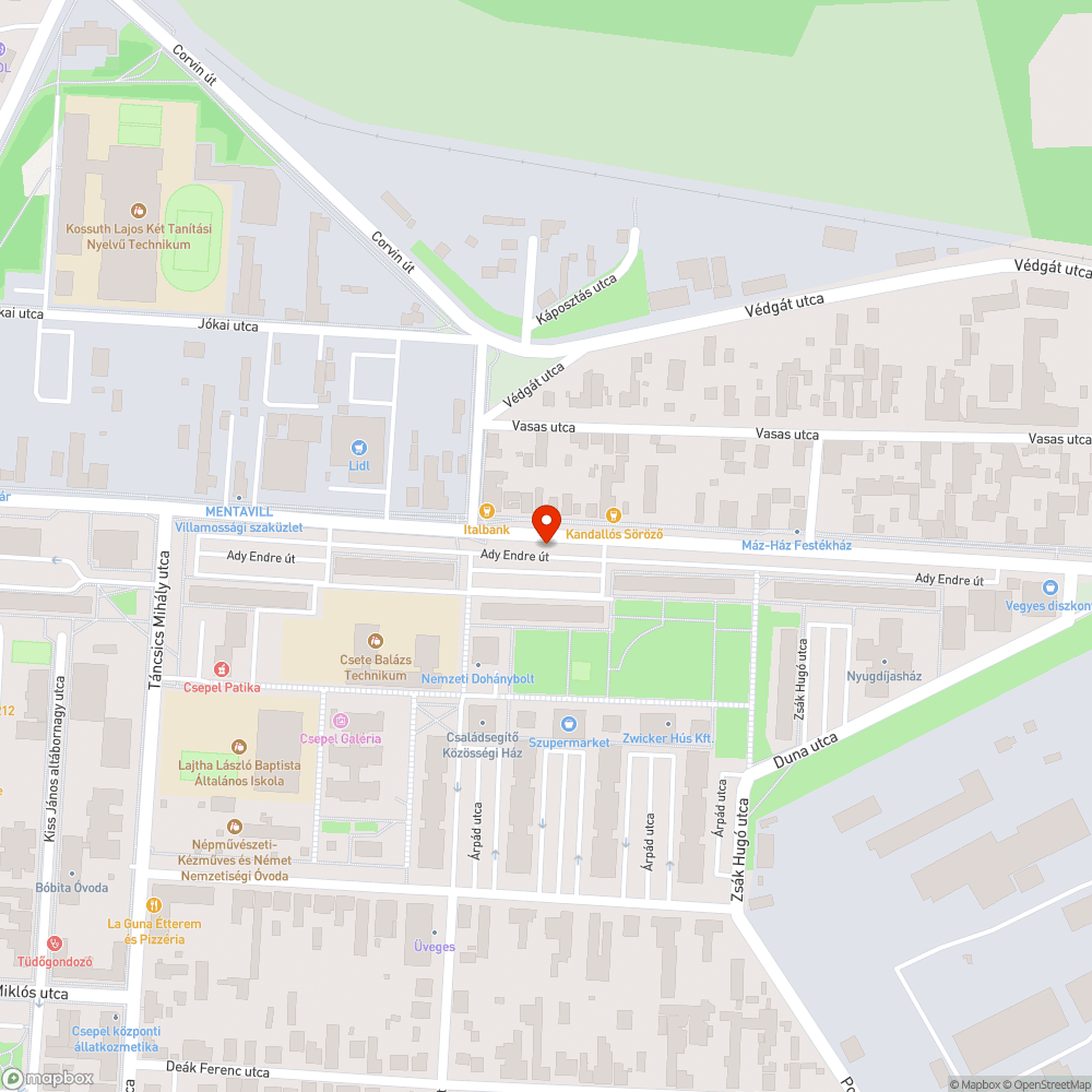 Nem világít a citylight - Védgát utca I. (35/36/148/151/948) bejelentés helye