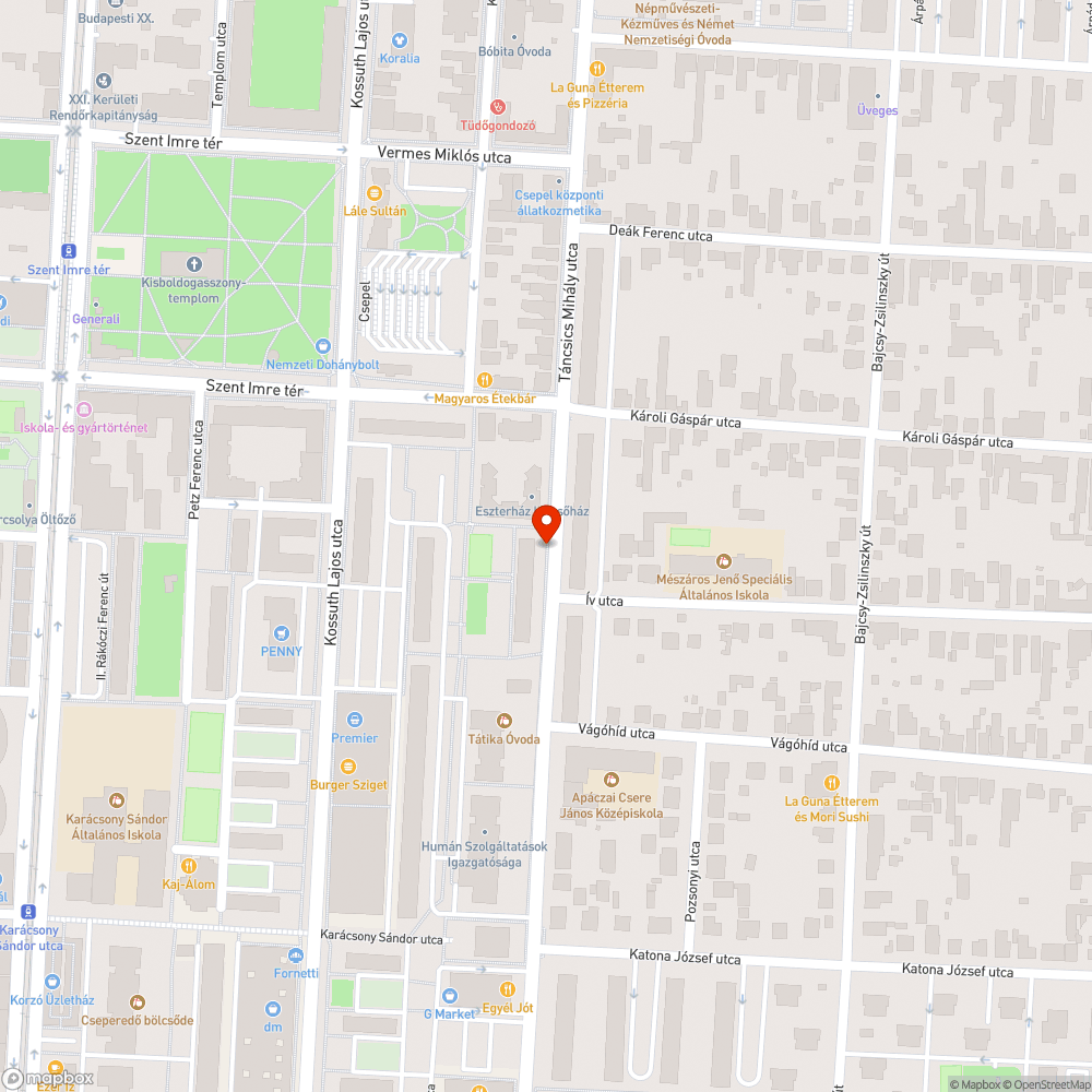 Nem világít a citylight – Károli Gáspár utca (71) bejelentés helye