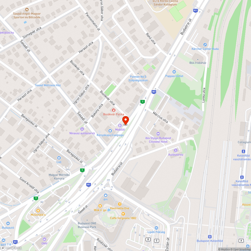 Csatornafedél az úttesten Budaörsi út bejelentés helye