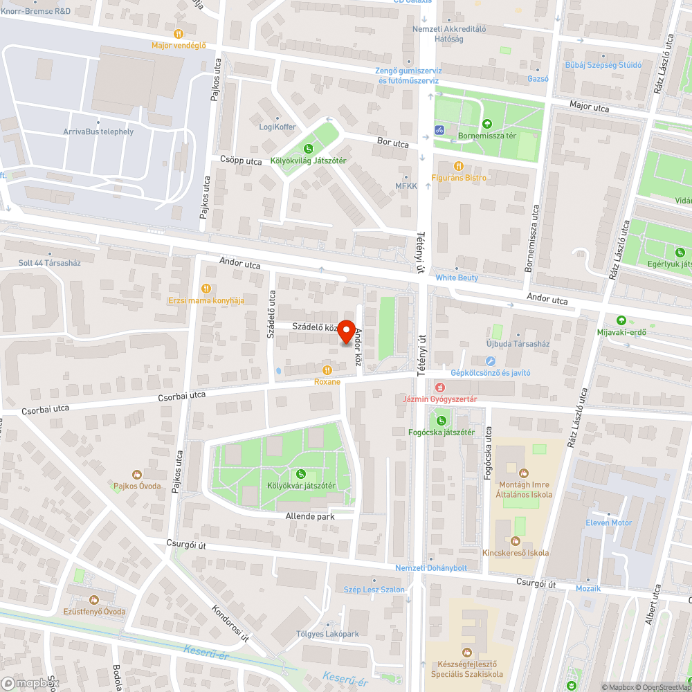 Szemét bejelentés helye